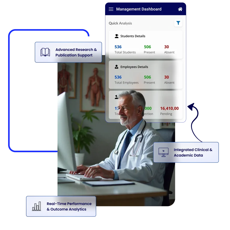 Hero section - healthcare university